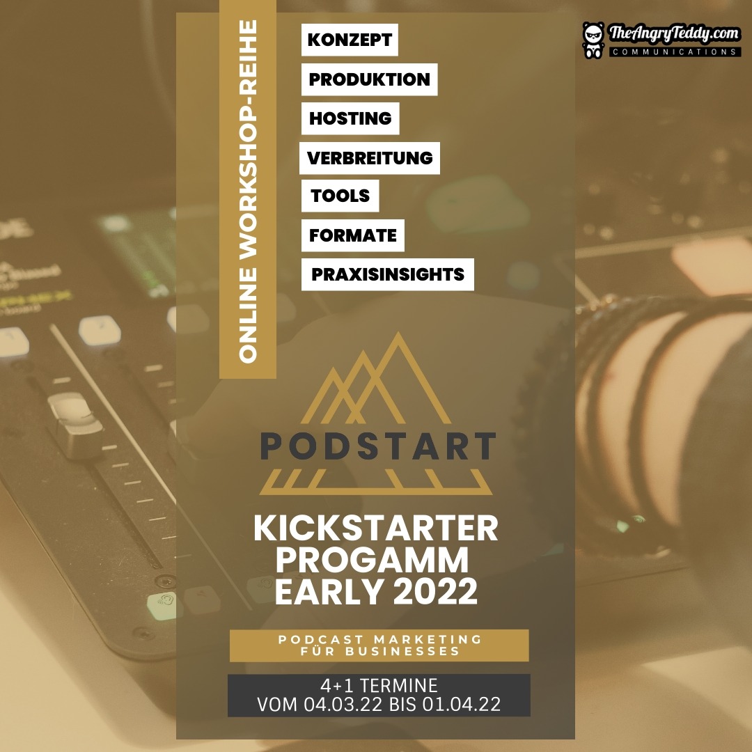 Podstart Kickstarter Programm 2022 Podcast Marketing