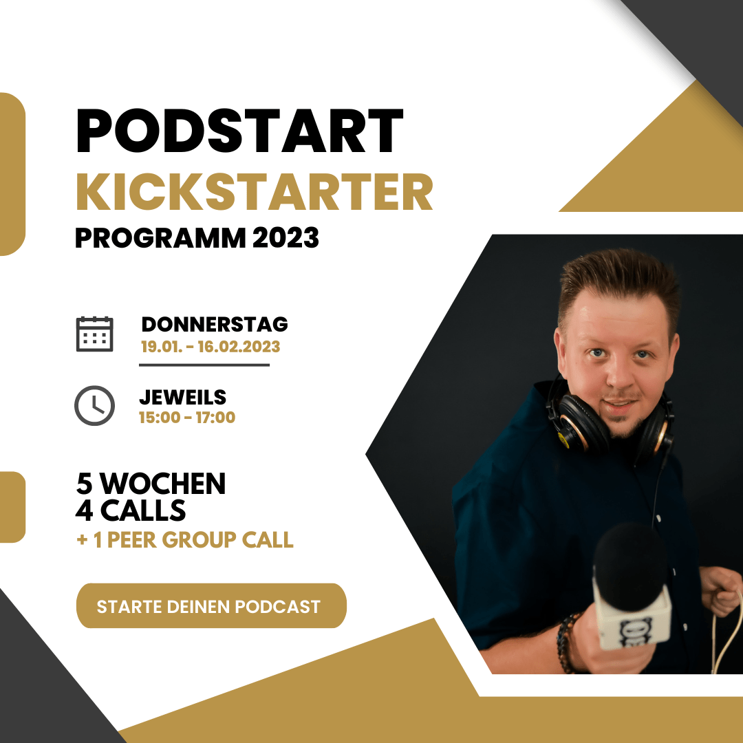 Podstart Kickstarter Programm - podcast starten