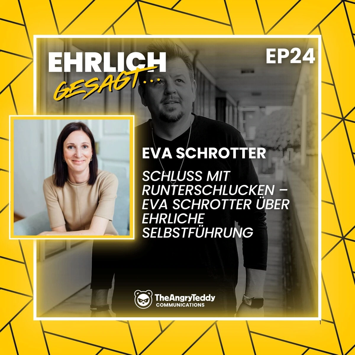Eva Schrotter spricht über Ehrlichkeit und Selbstführung im Podcast.
