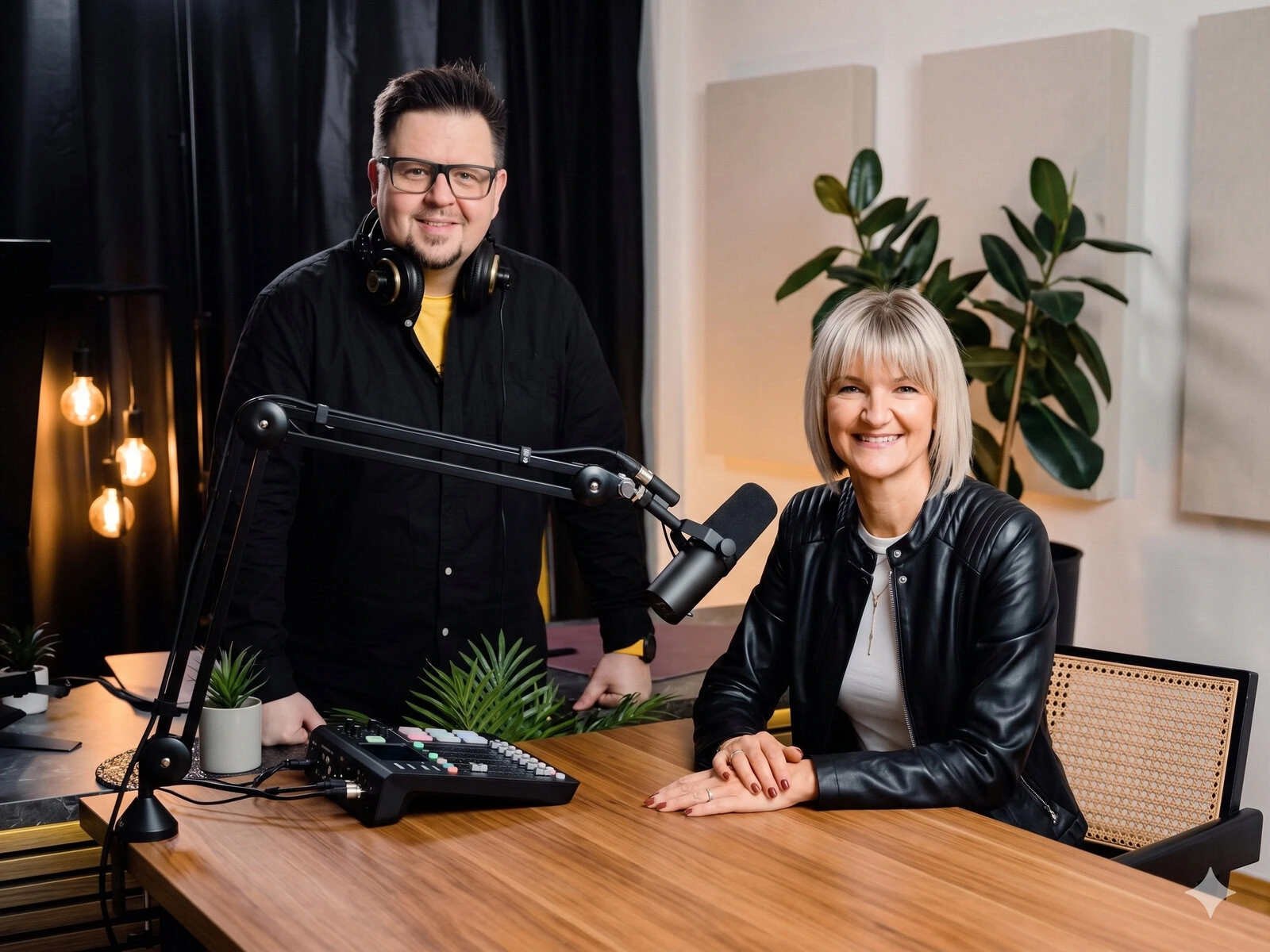 Kommunikationsexperten im Podcast- und Social-Media-Studio.